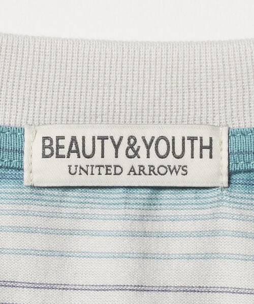 BEAUTY&YOUTH UNITED ARROWS(ビューティーアンドユースユナイテッドアローズ)の「オンブレ ボーダー クルーネック Tシャツ(Tシャツ/カットソー・メンズ・クリーム/ネイビー/ライトブルー・S/L/XL/M)」の18枚目の写真