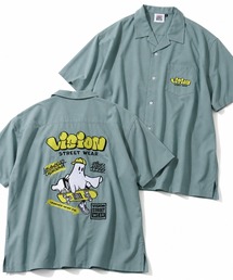 【VISION STREET WEAR/ヴィジョン ストリート ウェア】アソート バックアートワークデザイン オープンカラーシャツ