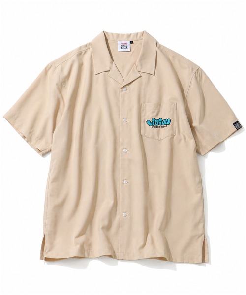 VISION STREET WEAR（ヴィジョンストリートウェア）の「【VISION STREET WEAR/ヴィジョン ストリート ウェア】アソート バックアートワークデザイン オープンカラーシャツ（シャツ/ブラウス・メンズ・ブラック系2/グリーン系1/アイボリー系2/ブラック系1/アイボリー系1/グリーン系2・M/L/LL）」の15枚目の写真