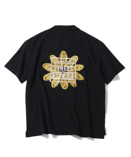 VISION STREET WEAR（ヴィジョンストリートウェア）の「【VISION STREET WEAR/ヴィジョン ストリート ウェア】アソート バックアートワークデザイン オープンカラーシャツ（シャツ/ブラウス・メンズ・ブラック系2/グリーン系1/アイボリー系2/ブラック系1/アイボリー系1/グリーン系2・M/L/LL）」の14枚目の写真