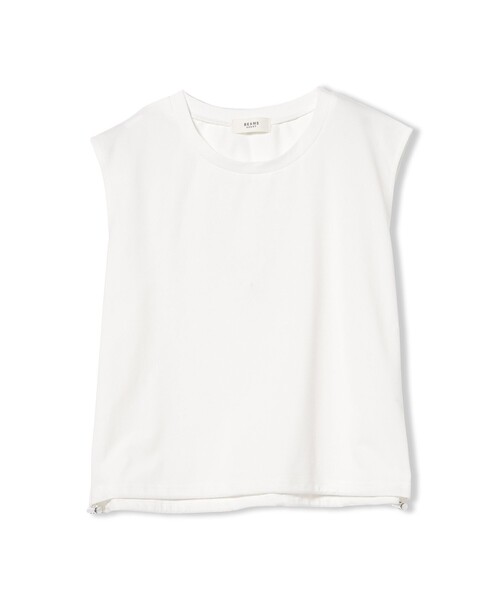 BEAMS HEART(ビームスハート)の「ドロスト ノースリーブ プルオーバー(Tシャツ/カットソー・レディース・オフホワイト/チャコールグレー/ブラウン・FREE)」の18枚目の写真