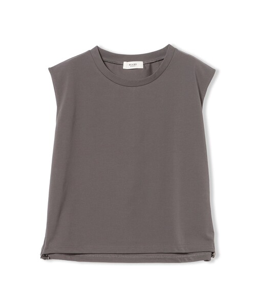 BEAMS HEART(ビームスハート)の「ドロスト ノースリーブ プルオーバー(Tシャツ/カットソー・レディース・オフホワイト/チャコールグレー/ブラウン・FREE)」の11枚目の写真