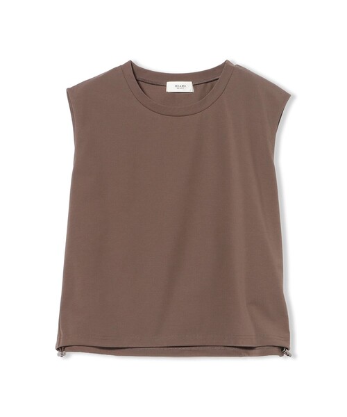 BEAMS HEART(ビームスハート)の「ドロスト ノースリーブ プルオーバー(Tシャツ/カットソー・レディース・オフホワイト/チャコールグレー/ブラウン・FREE)」の8枚目の写真