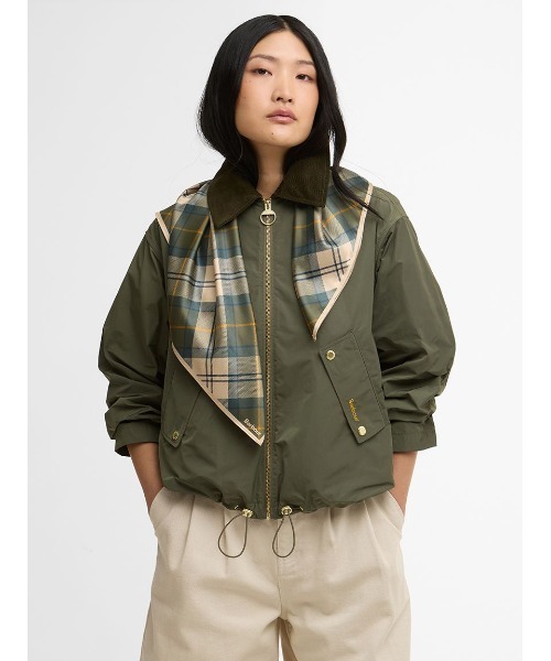 Barbour(バブアー)の「Kinsale スカーフ(ストール/ショール・レディース・オリーブ/ネイビー・ONE SIZE)」の9枚目の写真