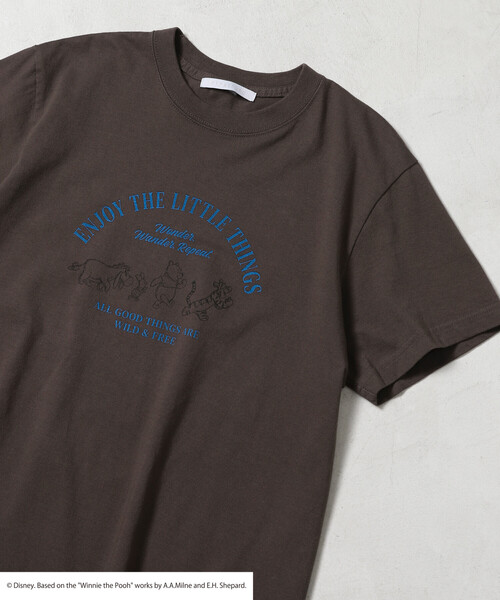 Firsthand（ファーストハンド）の「Firsthand/ファーストハンド 【Winnie-the-Pooh / くまのプーさん】フロントロゴ プリントTシャツ（Tシャツ/カットソー・レディース・オフホワイト/ダークブラウン・ﾌﾘ-）」の7枚目の写真