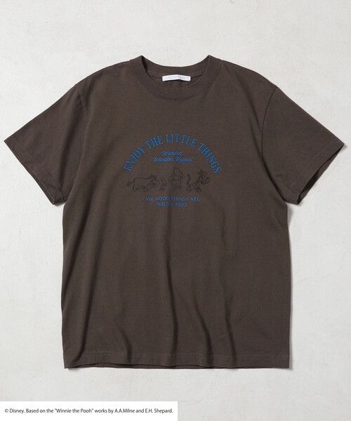 Firsthand（ファーストハンド）の「Firsthand/ファーストハンド 【Winnie-the-Pooh / くまのプーさん】フロントロゴ プリントTシャツ（Tシャツ/カットソー・レディース・オフホワイト/ダークブラウン・ﾌﾘ-）」の9枚目の写真