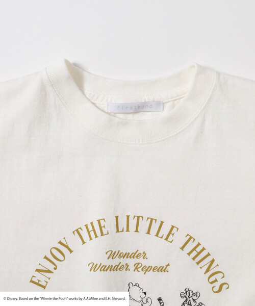 Firsthand（ファーストハンド）の「Firsthand/ファーストハンド 【Winnie-the-Pooh / くまのプーさん】フロントロゴ プリントTシャツ（Tシャツ/カットソー・レディース・オフホワイト/ダークブラウン・ﾌﾘ-）」の11枚目の写真
