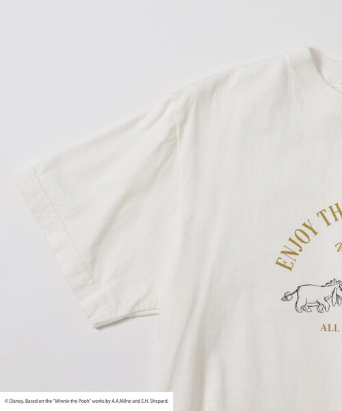 Firsthand（ファーストハンド）の「Firsthand/ファーストハンド 【Winnie-the-Pooh / くまのプーさん】フロントロゴ プリントTシャツ（Tシャツ/カットソー・レディース・オフホワイト/ダークブラウン・ﾌﾘ-）」の12枚目の写真