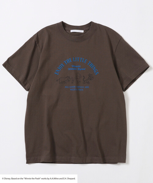 Firsthand（ファーストハンド）の「Firsthand/ファーストハンド 【Winnie-the-Pooh / くまのプーさん】フロントロゴ プリントTシャツ（Tシャツ/カットソー・レディース・オフホワイト/ダークブラウン・ﾌﾘ-）」の17枚目の写真