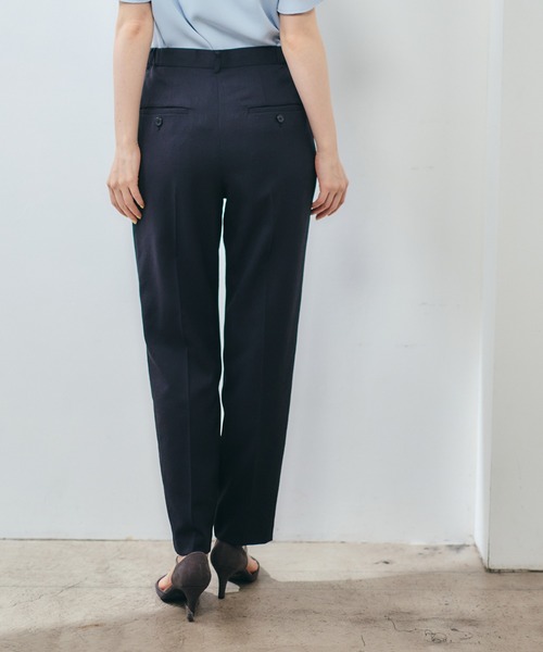 12Twelve Agenda（トゥエルブ　アジェンダ）の「高機能テーパードサマーパンツ（その他パンツ・レディース・チャコールグレー/ネイビー・M）」の8枚目の写真