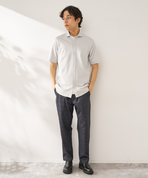 B.C STOCK(ベーセーストック)の「TC カノコ ショートスリーブシャツ(シャツ/ブラウス・メンズ・チャコールグレー/ネイビー/ブルー系その他・SMALL/MEDIUM/LARGE/X-LARGE)」の8枚目の写真