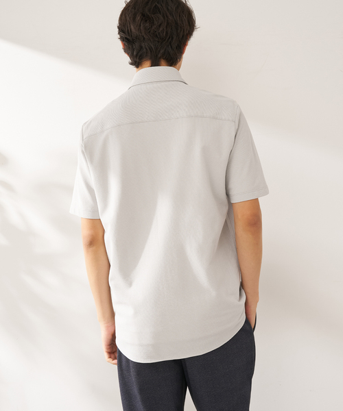 B.C STOCK(ベーセーストック)の「TC カノコ ショートスリーブシャツ(シャツ/ブラウス・メンズ・チャコールグレー/ネイビー/ブルー系その他・SMALL/MEDIUM/LARGE/X-LARGE)」の5枚目の写真
