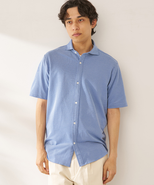 B.C STOCK(ベーセーストック)の「TC カノコ ショートスリーブシャツ(シャツ/ブラウス・メンズ・チャコールグレー/ネイビー/ブルー系その他・SMALL/MEDIUM/LARGE/X-LARGE)」の21枚目の写真