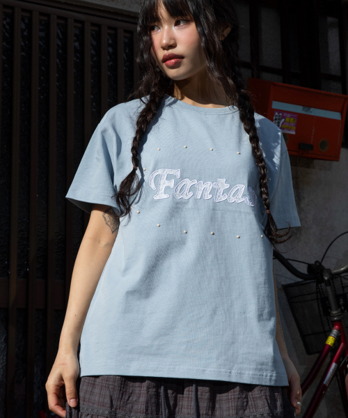 GLACK(グラック)の「GZT005 ファンタジースタッズTシャツ (SKY BLUE)(Tシャツ/カットソー・レディース・その他・XS/LARGE/MEDIUM/X-SMALL)」の8枚目の写真