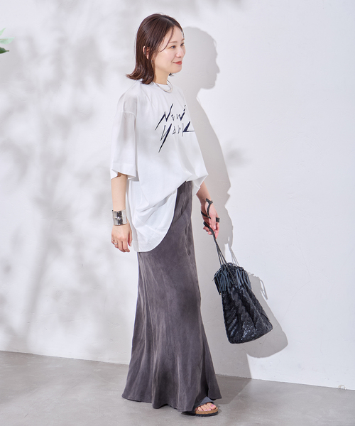 JOURNAL STANDARD(ジャーナルスタンダード)の「別注【GAKU*JS】TEE(Tシャツ/カットソー・レディース・グレー/ブラック系その他/ブラックミックス/ボルドー/ホワイト系その他/ホワイト・FREE)」の9枚目の写真