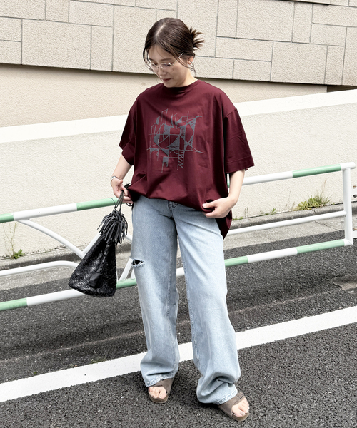 JOURNAL STANDARD(ジャーナルスタンダード)の「別注【GAKU*JS】TEE(Tシャツ/カットソー・レディース・グレー/ブラック系その他/ブラックミックス/ボルドー/ホワイト系その他/ホワイト・FREE)」の11枚目の写真