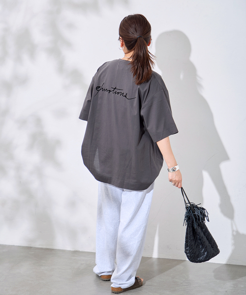 JOURNAL STANDARD(ジャーナルスタンダード)の「別注【GAKU*JS】TEE(Tシャツ/カットソー・レディース・グレー/ブラック系その他/ブラックミックス/ボルドー/ホワイト系その他/ホワイト・FREE)」の13枚目の写真
