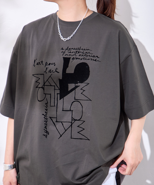 JOURNAL STANDARD(ジャーナルスタンダード)の「別注【GAKU*JS】TEE(Tシャツ/カットソー・レディース・グレー/ブラック系その他/ブラックミックス/ボルドー/ホワイト系その他/ホワイト・FREE)」の14枚目の写真