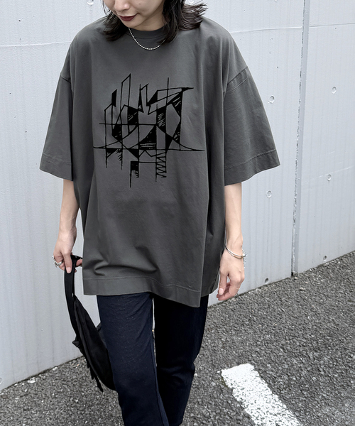 JOURNAL STANDARD(ジャーナルスタンダード)の「別注【GAKU*JS】TEE(Tシャツ/カットソー・レディース・グレー/ブラック系その他/ブラックミックス/ボルドー/ホワイト系その他/ホワイト・FREE)」の17枚目の写真