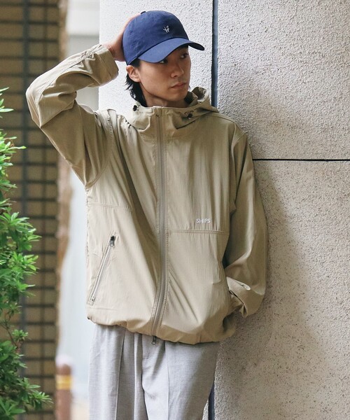 WEB限定】SHIPS:〈UVカット〉フーディー ジップ ジャケット（ブルゾン