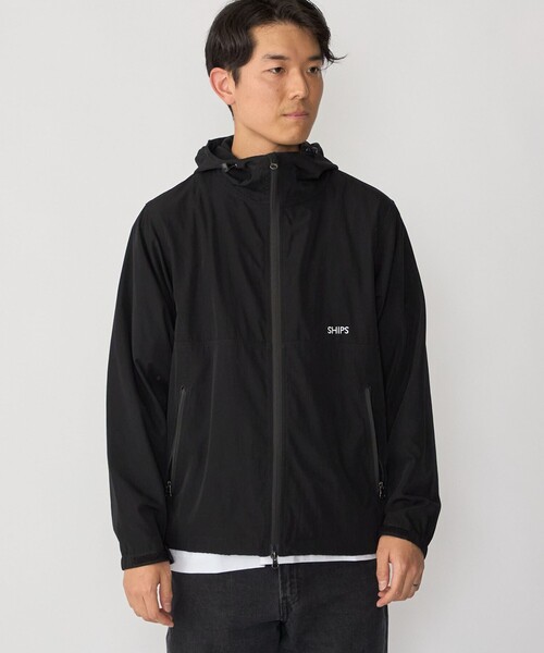 SHIPS（シップス）の「【WEB限定】SHIPS:〈UVカット〉フーディー ジップ ジャケット（ブルゾン・メンズ・ブラック/ベージュ/ネイビー・SMALL/X-LARGE/MEDIUM/LARGE）」の7枚目の写真