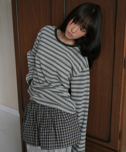 VANISHMENT(バニシュメント)の「Vintage long sleeve tee_green(Tシャツ/カットソー・レディース・その他・FREE)」の1枚目の写真