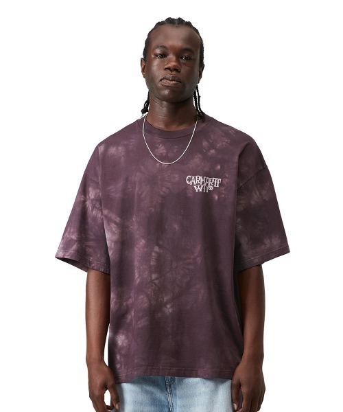 Carhartt WIP(カーハートダブリューアイピー)の「Carhartt WIP S/S RADIATE T-SHIRT(カーハートワークインプログレス S/S ラディエイト Tシャツ)(Tシャツ/カットソー・メンズ・ブラック系/ワイン系/オリーブ系・SMALL/MEDIUM/LARGE/X-LARGE)」の1枚目の写真