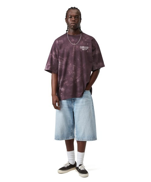 Carhartt WIP(カーハートダブリューアイピー)の「Carhartt WIP S/S RADIATE T-SHIRT(カーハートワークインプログレス S/S ラディエイト Tシャツ)(Tシャツ/カットソー・メンズ・ブラック系/ワイン系/オリーブ系・SMALL/MEDIUM/LARGE/X-LARGE)」の9枚目の写真