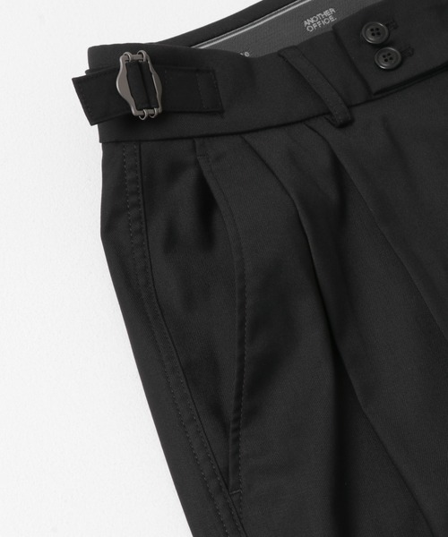 ANOTHER OFFICE（アナザー オフィス）の「ANOTHER OFFICE　SANTIAGO SLACKS FLEXIBLE（その他パンツ・メンズ・チャコールグレー/ブラック・3/2）」の3枚目の写真
