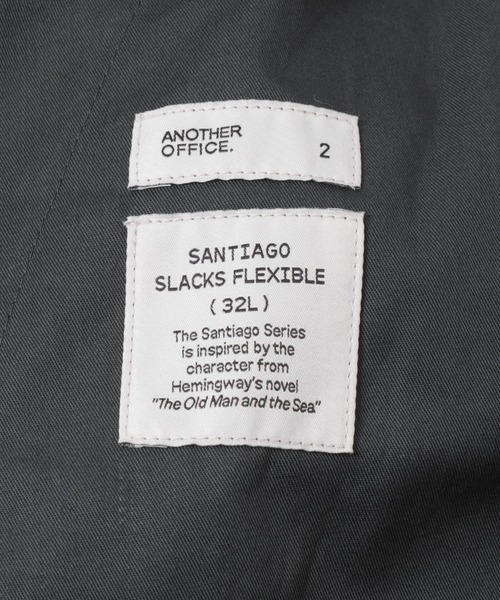 ANOTHER OFFICE（アナザー オフィス）の「ANOTHER OFFICE　SANTIAGO SLACKS FLEXIBLE（その他パンツ・メンズ・チャコールグレー/ブラック・3/2）」の7枚目の写真
