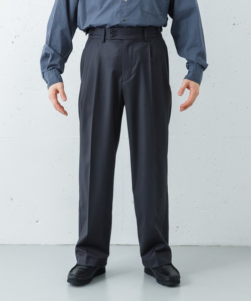 ANOTHER OFFICE（アナザー オフィス）の「ANOTHER OFFICE　SANTIAGO SLACKS FLEXIBLE（その他パンツ・メンズ・チャコールグレー/ブラック・3/2）」の9枚目の写真