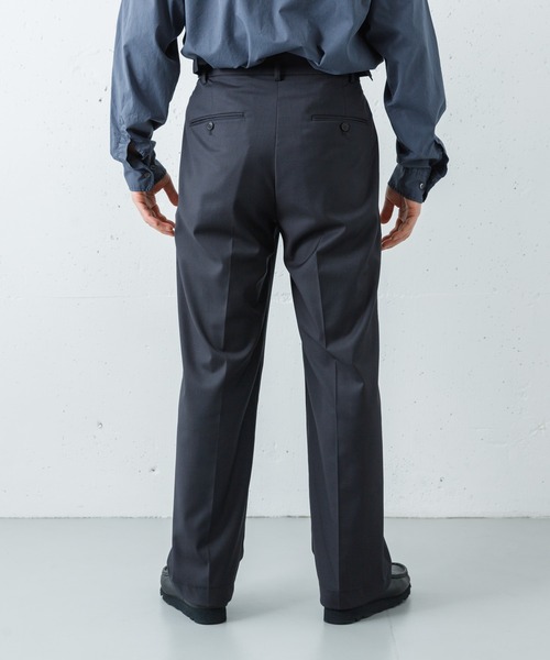 ANOTHER OFFICE（アナザー オフィス）の「ANOTHER OFFICE　SANTIAGO SLACKS FLEXIBLE（その他パンツ・メンズ・チャコールグレー/ブラック・3/2）」の11枚目の写真