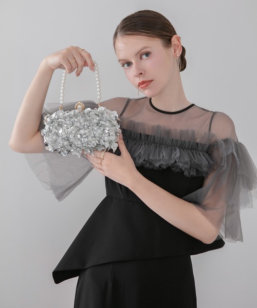 Leja(レジャ)の「【LEJA】スパンコール3Dフラワーパールビジュークラッチバッグ結婚式 パーティー 成人式 二次会 同窓会 お呼ばれ オケージョン 20代 30代(ハンドバッグ・レディース・ホワイト/ブラック/シルバー・FREE)」の19枚目の写真