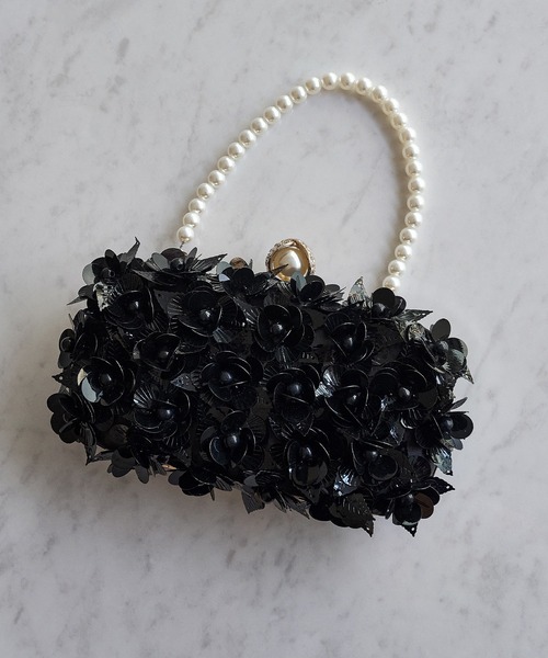 Leja(レジャ)の「【LEJA】スパンコール3Dフラワーパールビジュークラッチバッグ結婚式 パーティー 成人式 二次会 同窓会 お呼ばれ オケージョン 20代 30代(ハンドバッグ・レディース・ホワイト/ブラック/シルバー・FREE)」の18枚目の写真