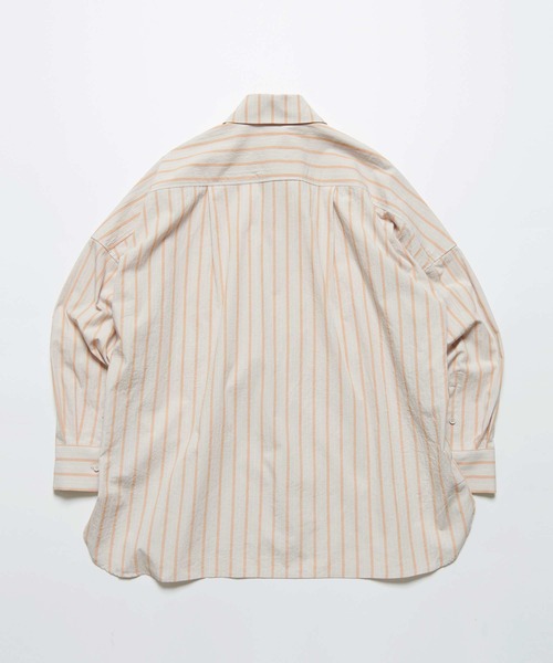 BASISBROEK(バシスブルック)の「VAKEN -STRIPE-(シャツ/ブラウス・メンズ・ブラック・2/1)」の2枚目の写真