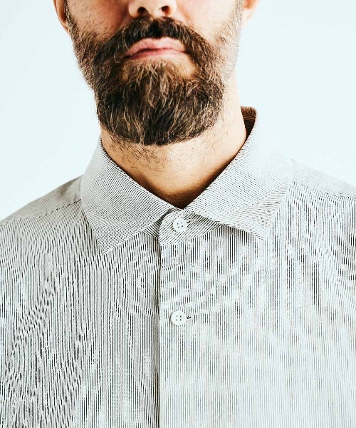BASISBROEK(バシスブルック)の「VAKEN -STRIPE-(シャツ/ブラウス・メンズ・ブラック・2/1)」の10枚目の写真