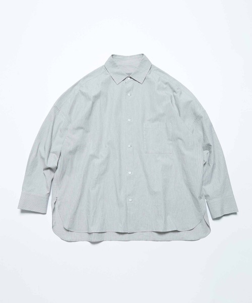 BASISBROEK(バシスブルック)の「VAKEN -STRIPE-(シャツ/ブラウス・メンズ・ブラック・2/1)」の3枚目の写真