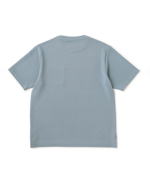 j.n.r.d(ジェー・エヌ・アール・ディー)の「ボタニカルウェーブワッフルTシャツ(Tシャツ/カットソー・メンズ・ネイビー/ホワイト/ブルー系その他5・LL/M/L)」の4枚目の写真
