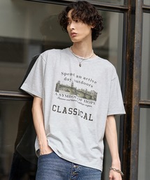 Bleme（ブレム）の「ヴィンテージグラフィック メランジ ソフトTシャツ（Tシャツ/カットソー）」