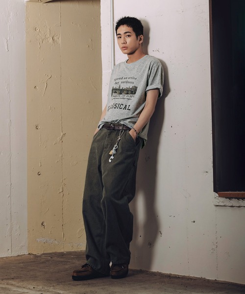 Bleme(ブレム)の「ヴィンテージグラフィック メランジ ソフトTシャツ(Tシャツ/カットソー・メンズ・グレー/オートミール・M/S/XL/L)」の10枚目の写真