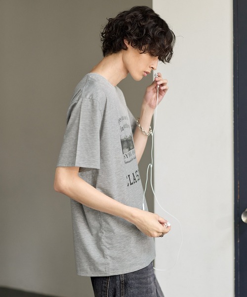 Bleme(ブレム)の「ヴィンテージグラフィック メランジ ソフトTシャツ(Tシャツ/カットソー・メンズ・グレー/オートミール・M/S/XL/L)」の15枚目の写真