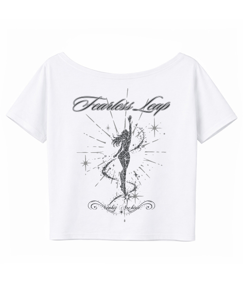 VENHIT(ベンヒット)の「フィアレス ワンオフ 半袖Tシャツ(Tシャツ/カットソー・レディース・ホワイト/ライトグレー/ブラック・FREE)」の4枚目の写真