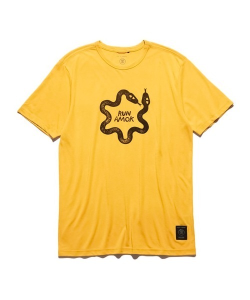 Lafayette(ラファイエット)の「ロアーク【ROARK RUN AMOK】 -半袖Tシャツ【RUN AMOK MATHIS CORE SS TEE Mustard RK403-GLD】(Tシャツ/カットソー・メンズ・マスタード・M/L)」の1枚目の写真