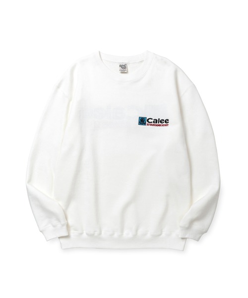 CALEE（キャリー）の「CAL NT LOGO CREW NECK SW ＜NATURALLY PAINT DESIGN＞（スウェット・メンズ・ブラック/レッド/ホワイト・MEDIUM/LARGE）」の6枚目の写真