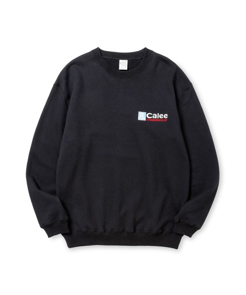 CALEE（キャリー）の「CAL NT LOGO CREW NECK SW ＜NATURALLY PAINT DESIGN＞（スウェット・メンズ・ブラック/レッド/ホワイト・MEDIUM/LARGE）」の5枚目の写真