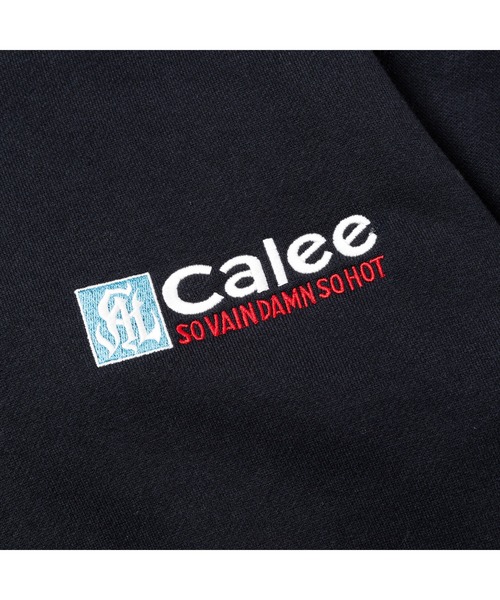 CALEE（キャリー）の「CAL NT LOGO CREW NECK SW ＜NATURALLY PAINT DESIGN＞（スウェット・メンズ・ブラック/レッド/ホワイト・MEDIUM/LARGE）」の9枚目の写真