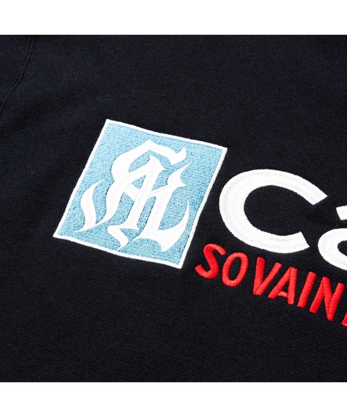 CALEE（キャリー）の「CAL NT LOGO CREW NECK SW ＜NATURALLY PAINT DESIGN＞（スウェット・メンズ・ブラック/レッド/ホワイト・MEDIUM/LARGE）」の8枚目の写真