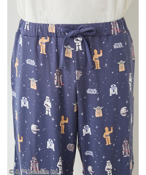 gelato pique(ジェラートピケ)の「【STAR WARS】【メンズ】総柄ハーフパンツ(ルームウェア/パジャマ・メンズ・ネイビー/ミント・M/L)」の10枚目の写真