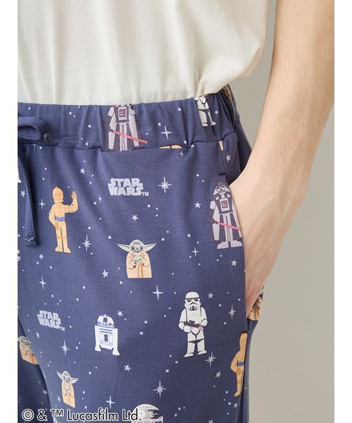 gelato pique(ジェラートピケ)の「【STAR WARS】【メンズ】総柄ハーフパンツ(ルームウェア/パジャマ・メンズ・ネイビー/ミント・M/L)」の11枚目の写真