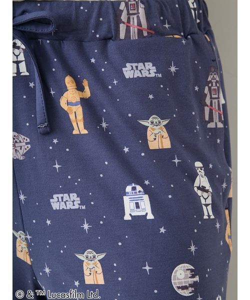 gelato pique(ジェラートピケ)の「【STAR WARS】【メンズ】総柄ハーフパンツ(ルームウェア/パジャマ・メンズ・ネイビー/ミント・M/L)」の12枚目の写真